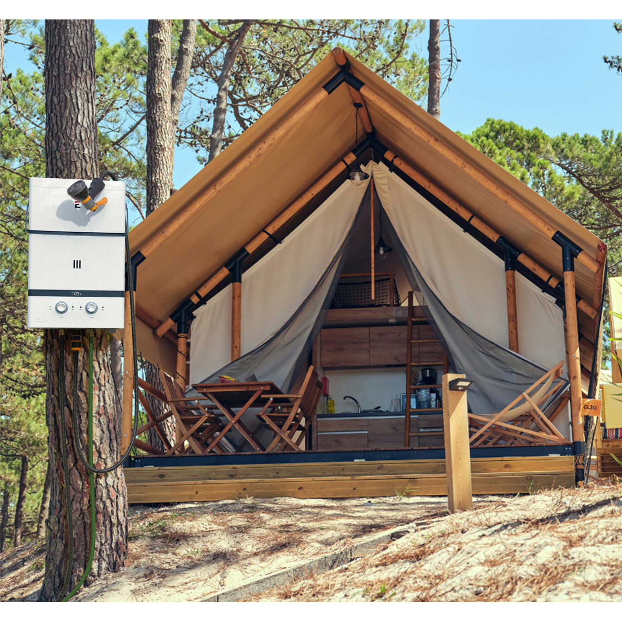 Eccotemp Luxé EL10 3.0 GPM Portable Outdoor Tankless Water Heater