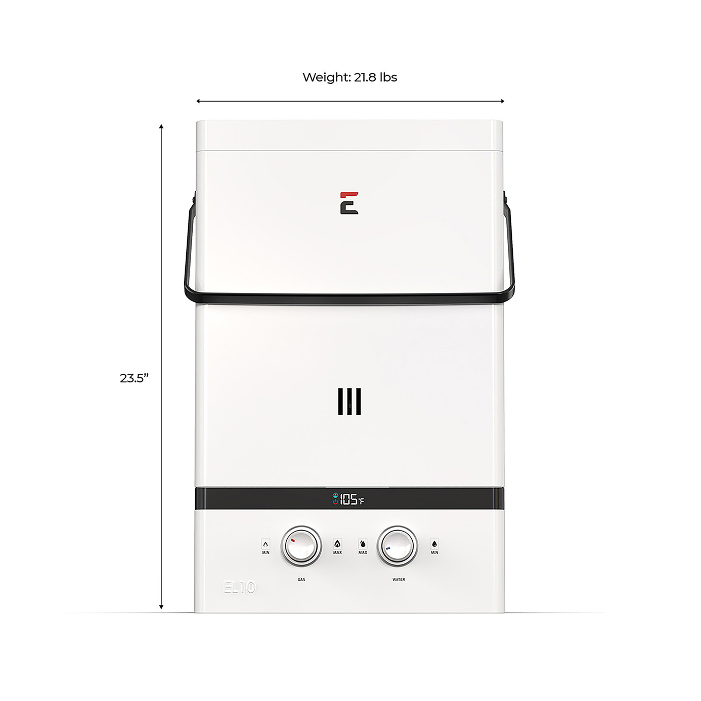 Eccotemp Luxé EL10 3.0 GPM Portable Outdoor Tankless Water Heater