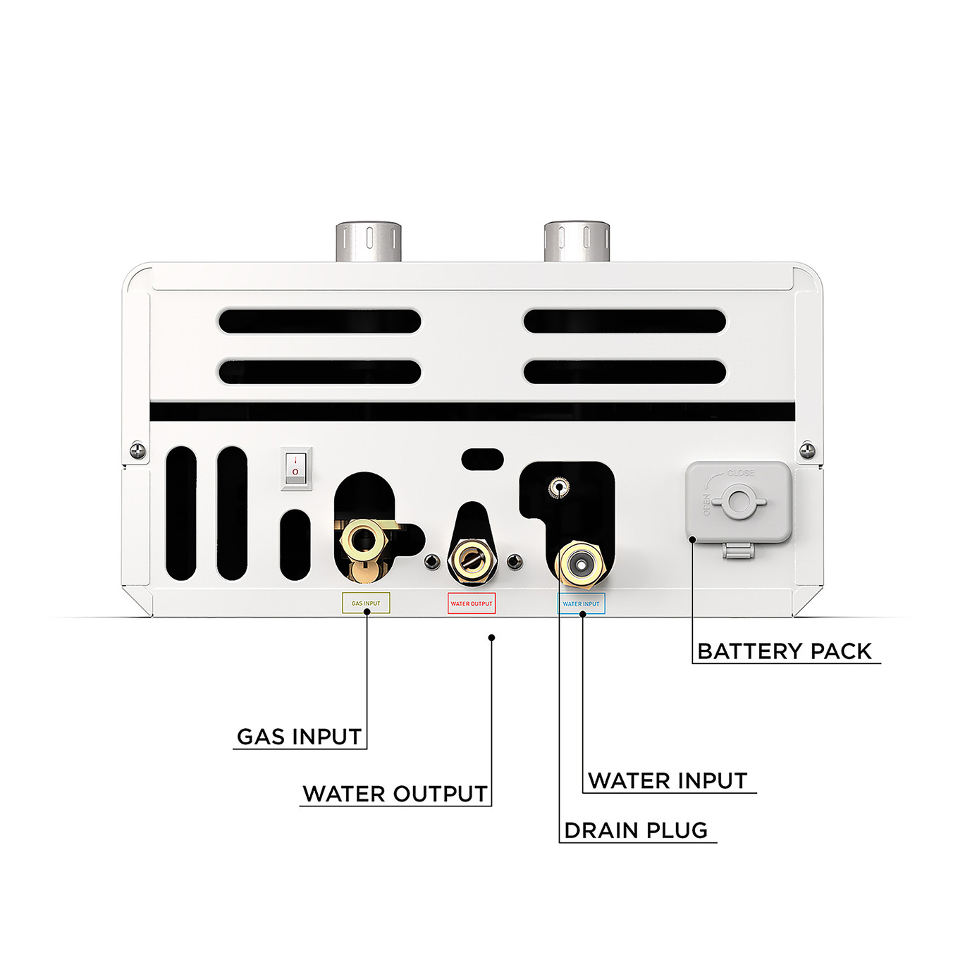 Eccotemp Luxé EL10 3.0 GPM Portable Outdoor Tankless Water Heater