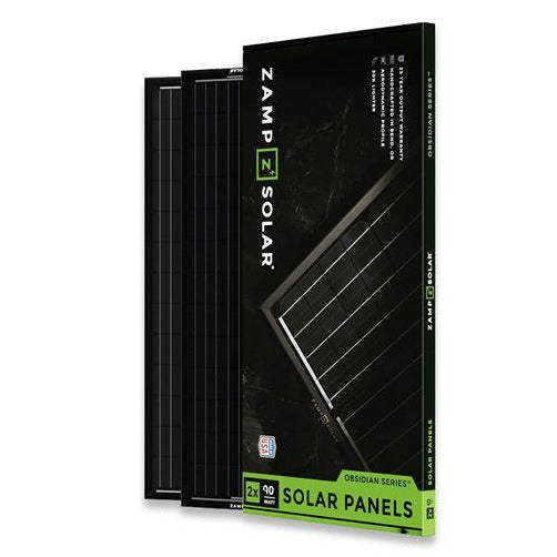 Zamp Solar Obsidian 180 Watt 9.4 Amp Long & Narrow Solar Panel Kit