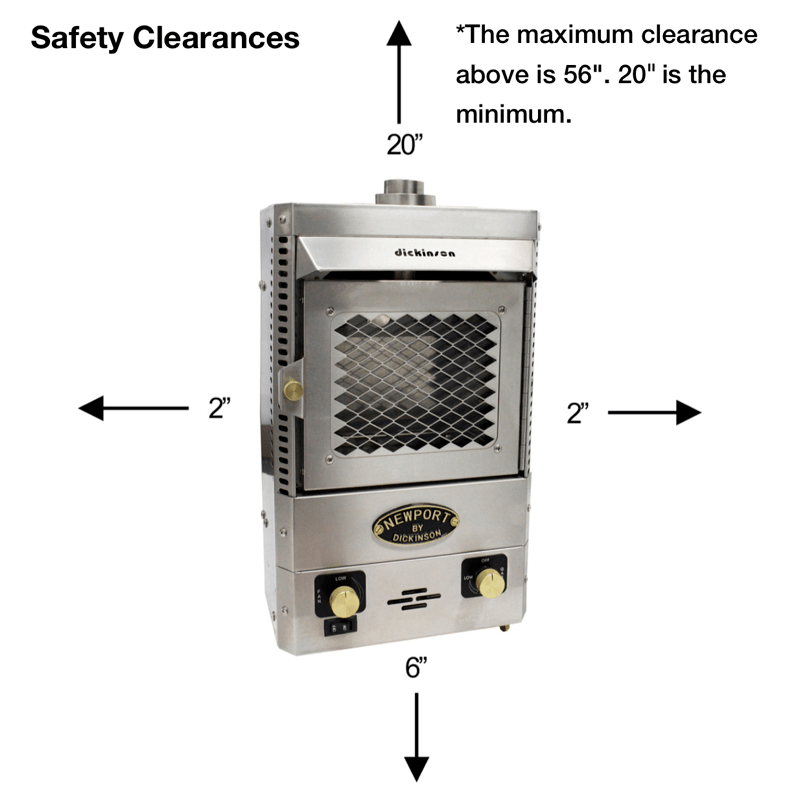 Dickinson Marine Newport P12000 Propane Fireplace