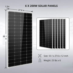 SunGoldPower SGM-5K5E 5000W 48VDC 120V Off-Grid Solar Kit