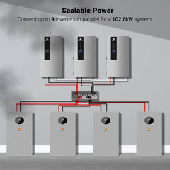 SunGoldPower 11.4KW 48V Split Phase Hybrid Inverter