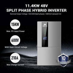 SunGoldPower 11.4KW 48V Split Phase Hybrid Inverter