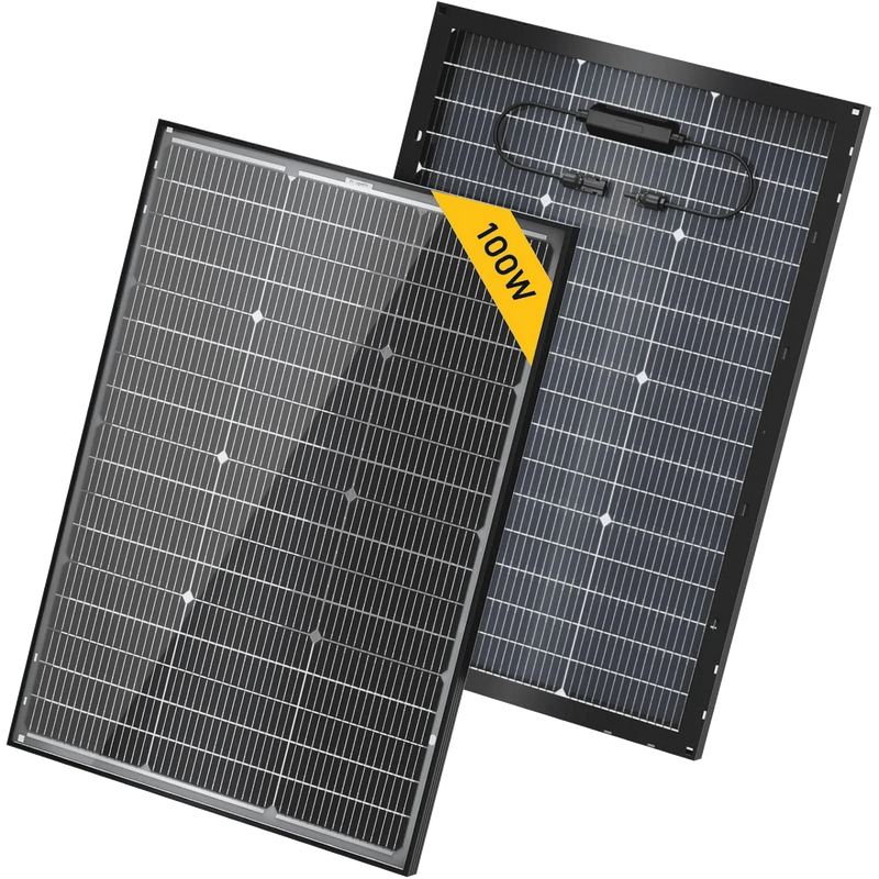 BougeRV 100 Watt 12V 16BB N-Type Bifacial Solar Panel