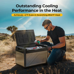 BougeRV Rocky 69QT Dual Zone 12V Portable Fridge