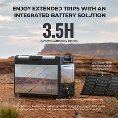 BougeRV Rocky 69QT Dual Zone 12V Portable Fridge With Battery