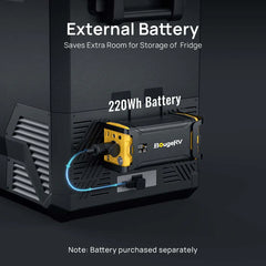 BougeRV ASPEN 40 12 Volt 43QT Dual Zone Fridge With 220Wh Battery