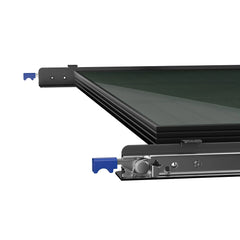 BougeRV Modular Roof Rack Platform With Slidable Solar Panel Bracket + 2 x 75W CIGS Solar Panels