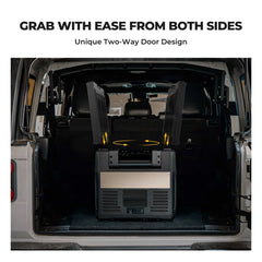 BougeRV Rocky 69QT Dual Zone 12V Portable Fridge With Battery