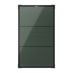 BougeRV Modular Roof Rack Platform With Slidable Solar Panel Bracket + 2 x 75W CIGS Solar Panels