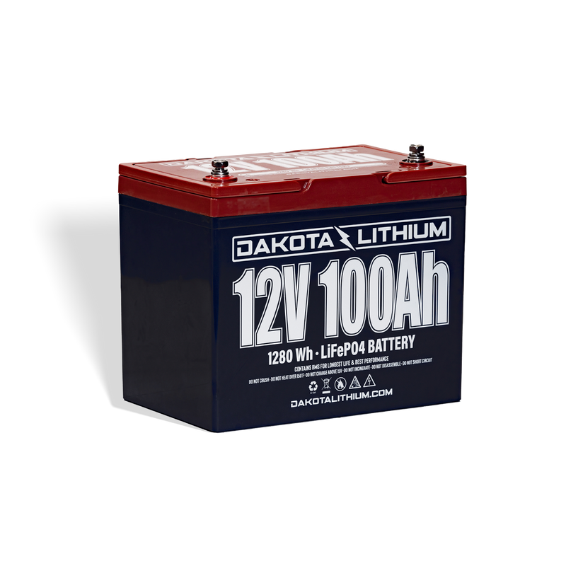 Dakota Lithium 12V 100Ah Deep Cycle Heated LiFePO4 Battery