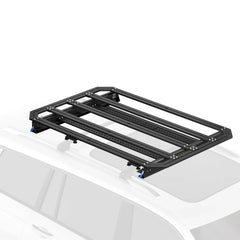 BougeRV Modular Roof Rack Platform With Slidable Solar Panel Bracket + 2 x 75W CIGS Solar Panels
