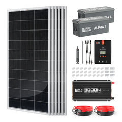 Rich Solar 1200W 24V Complete Solar Kit
