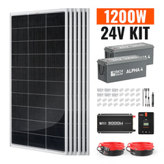 Rich Solar 1200W 24V Complete Solar Kit