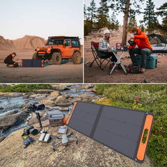 Jackery 500 Portable Solar Generator with SolarSaga 100W