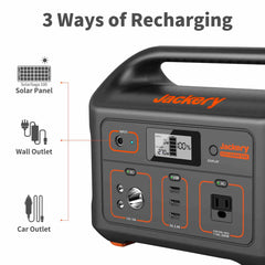 Jackery 500 Portable Solar Generator with SolarSaga 100W