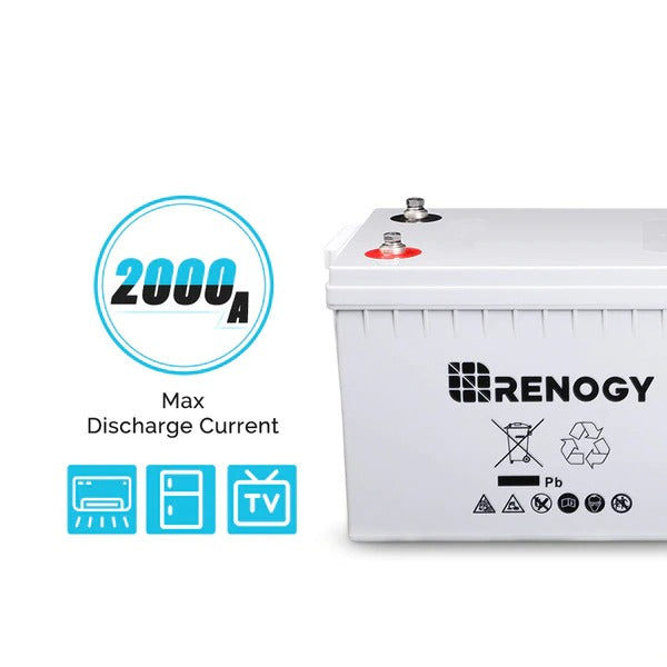 Renogy Deep Cycle AGM Battery 12V 200Ah – TinyHouseEssentials
