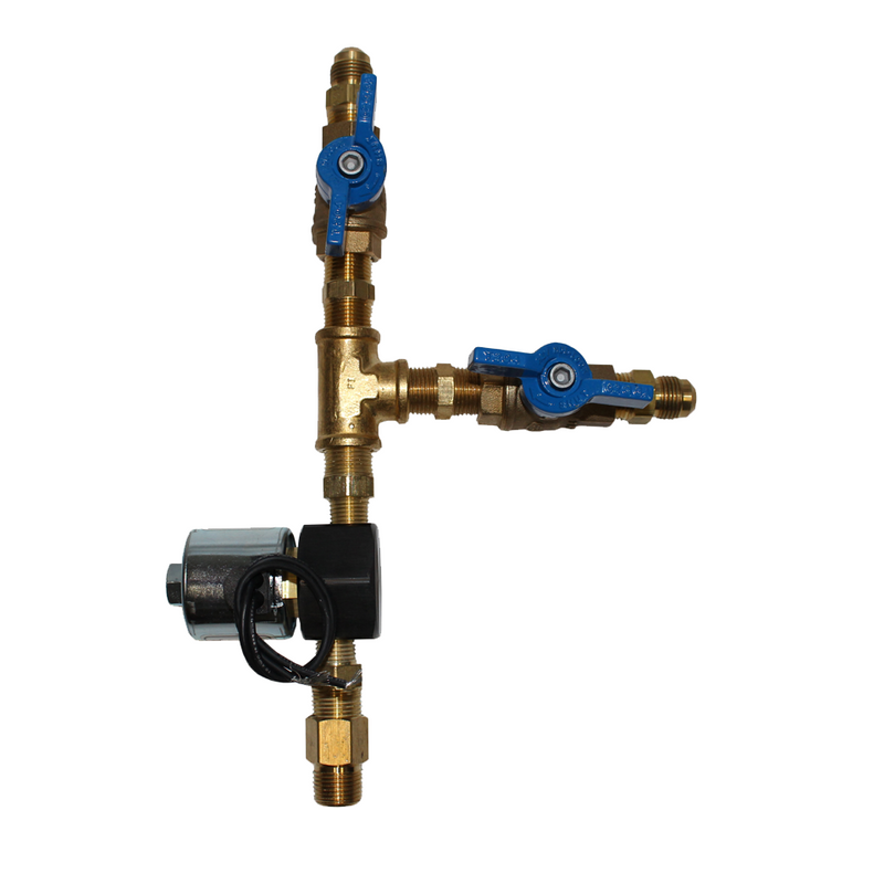 2 Appliance Fittings with Shut-offs & Solenoid Kit for Dickinson Marine Heaters
