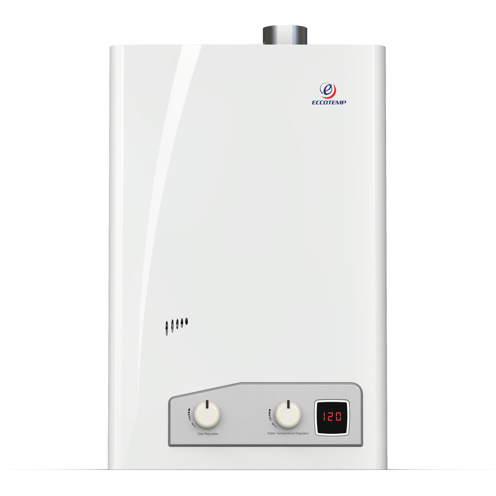 Eccotemp FVI12 Forced Vent Indoor 4.0 GPM Liquid Propane Tankless Water Heater Vertical Bundle Kit