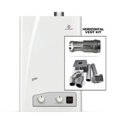 Eccotemp FVI12 Forced Vent Indoor 4.0 GPM Liquid Propane Tankless Water Heater Horizontal Bundle Kit