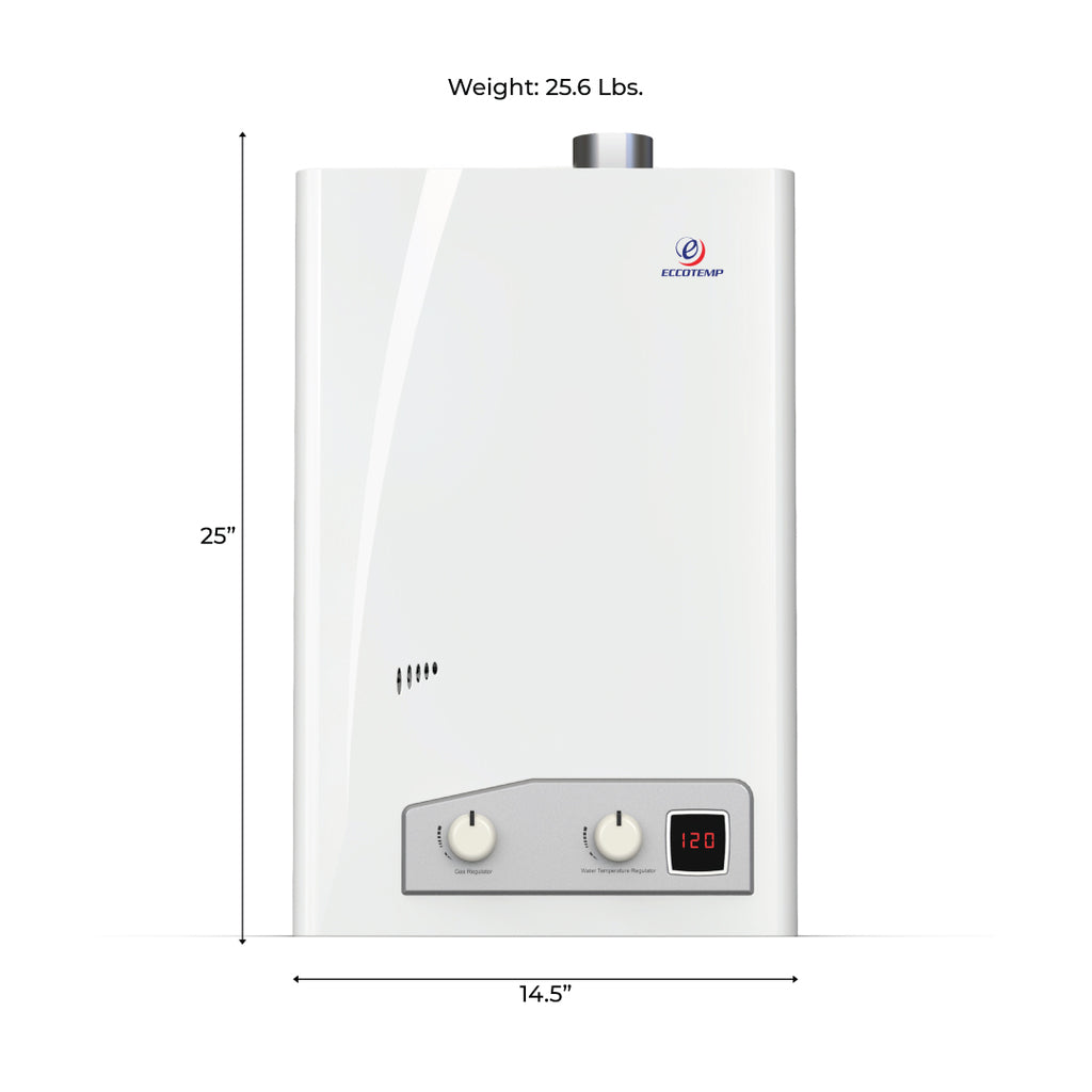 Eccotemp FVI12 Forced Vent Indoor 4.0 GPM Natural Gas Tankless Water Heater