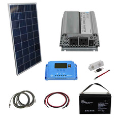 AIMS Power 120 Watt Off-Grid Solar Kit with 400 Watt Modified Sine Inverter 12V - OUT OF STOCK TILL MARCH