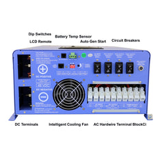 AIMS Power Off Grid / Back Up 12000 Watt Pure Sine Inverter charger 120V / 240V & 48V Lithium Battery Kit