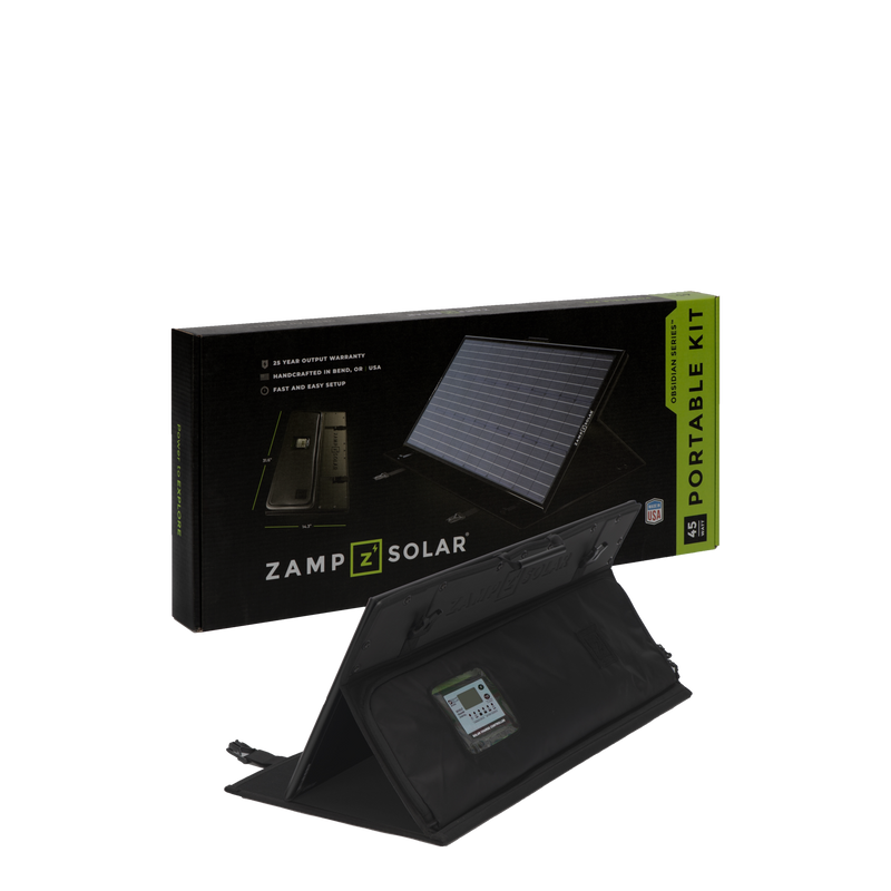 Zamp Solar OBSIDIAN® SERIES 45-Watt Portable Kit- Regulated