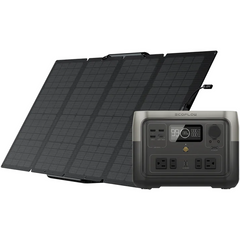 EcoFlow RIVER 2 Max Portable Power Station + 160W Portable Solar Panel