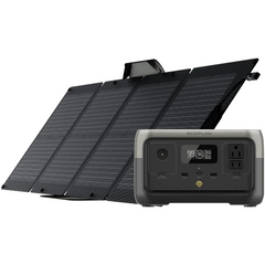 EcoFlow RIVER 2 Portable Power Station + 110W Portable Solar Panel