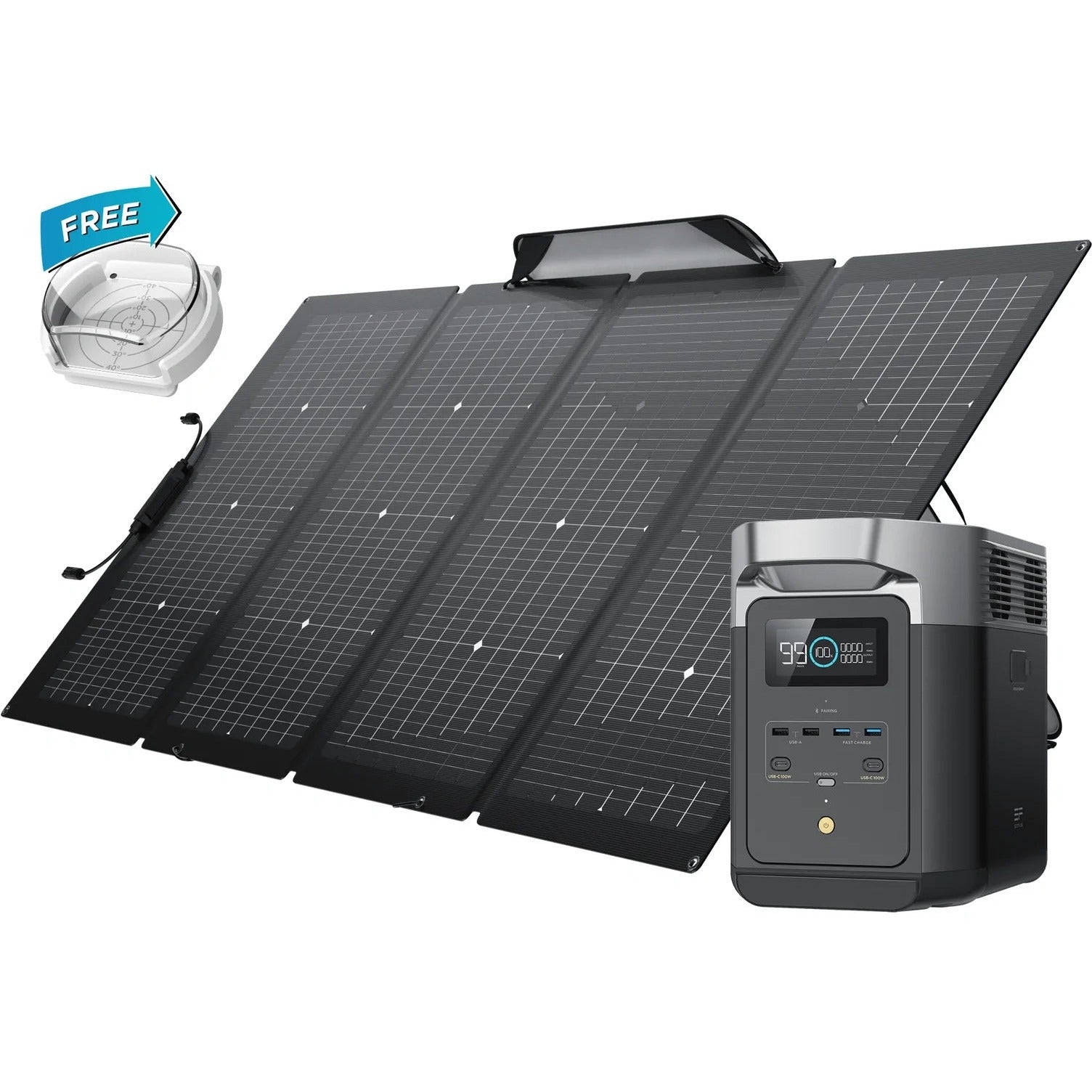 EcoFlow DELTA 2 Max 2000Wh Power Station w/ 220W Solar Panel