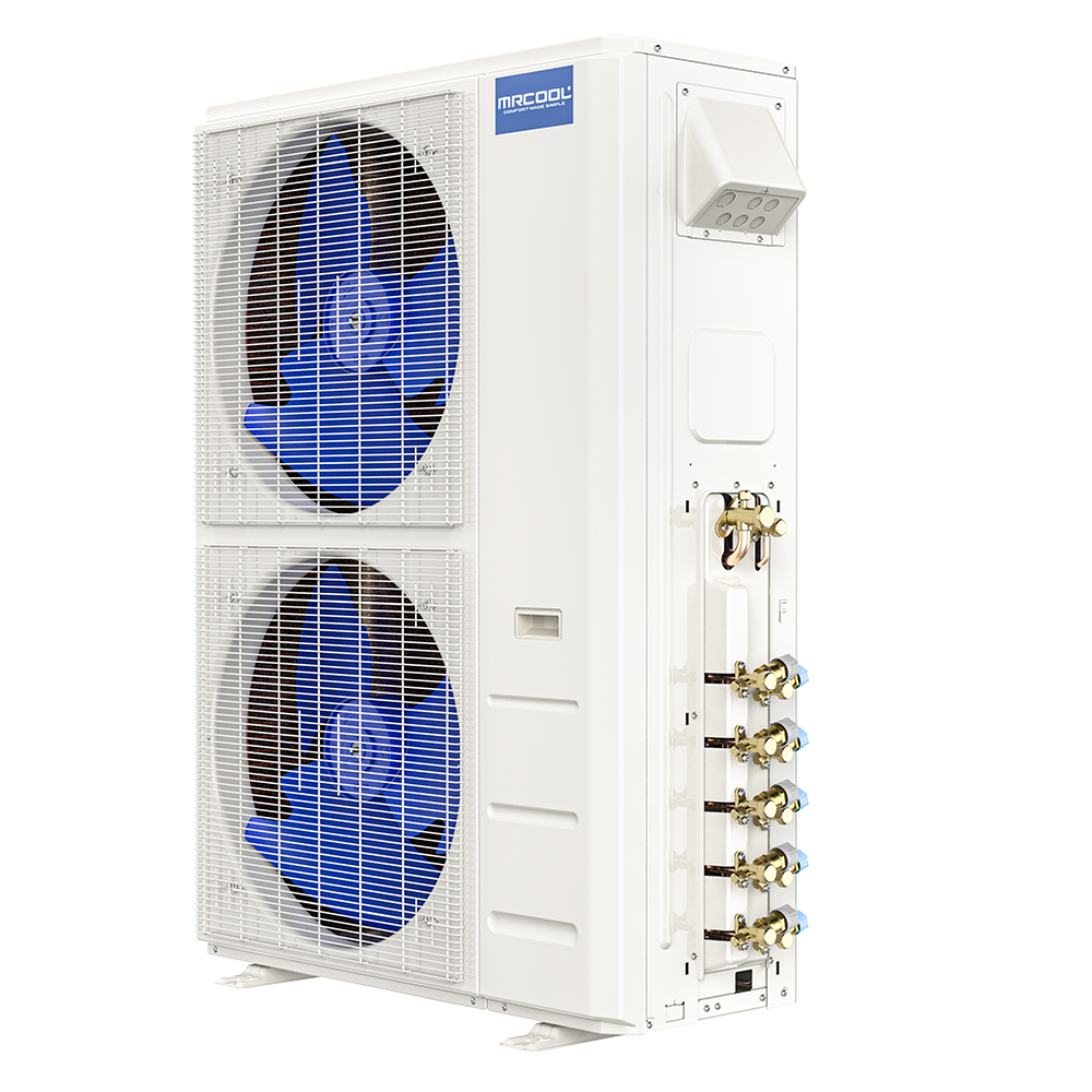 MRCOOL DIY 4th Gen 48K BTU 2-Zone Air Conditioner and Heat Pump Mini Split System w/ 12K+36K Air Handlers - 208-230V/60Hz