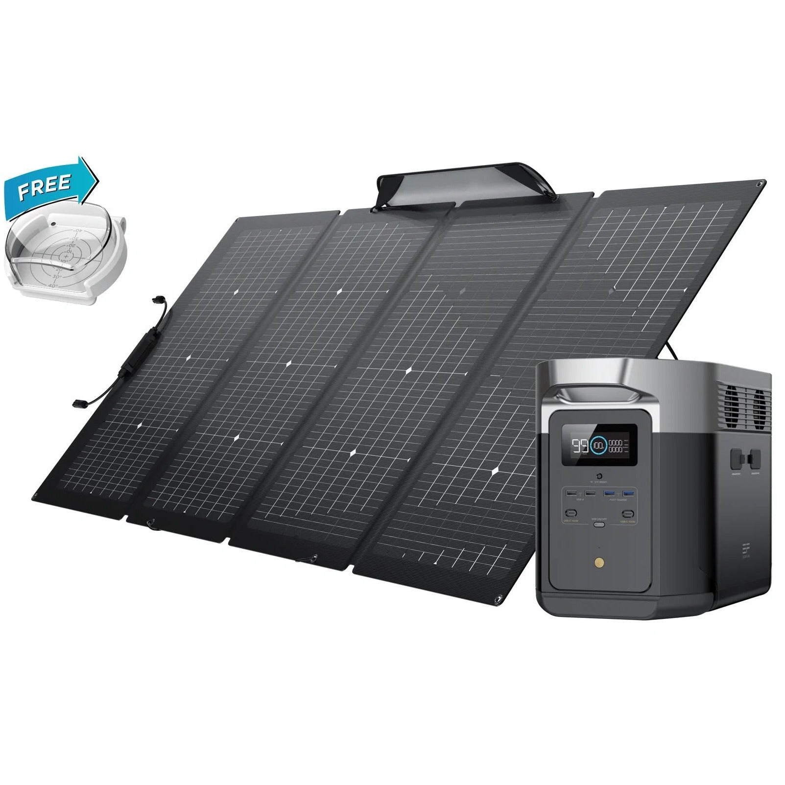 EcoFlow Delta Max Portable Power Station + 220W Portable Solar Panel
