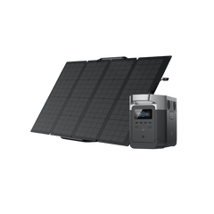 EcoFlow Delta 1300 Portable Power Station + 160W Portable Solar Panel