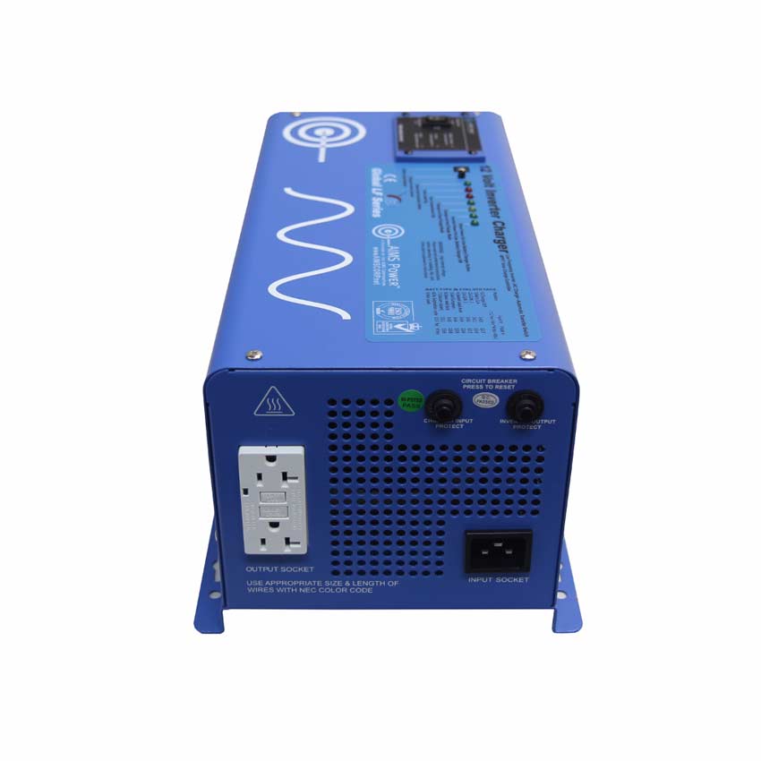AIMS Power 120 Watt Solar Kit with 1000 Watt Pure Sine Inverter Charger - OUT OF STOCK TILL END OF FEBRUARY
