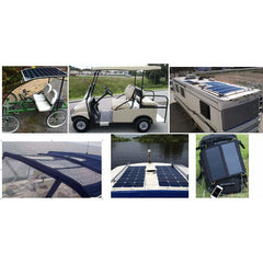 AIMS Power 130 Watt Flexible Bendable Slim Solar Panel