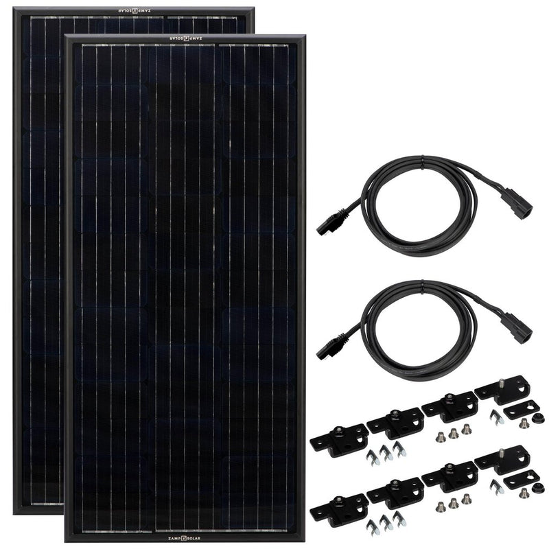 Zamp Solar Obsidian 200 Watt 9.8 Amp Solar Panel Kit