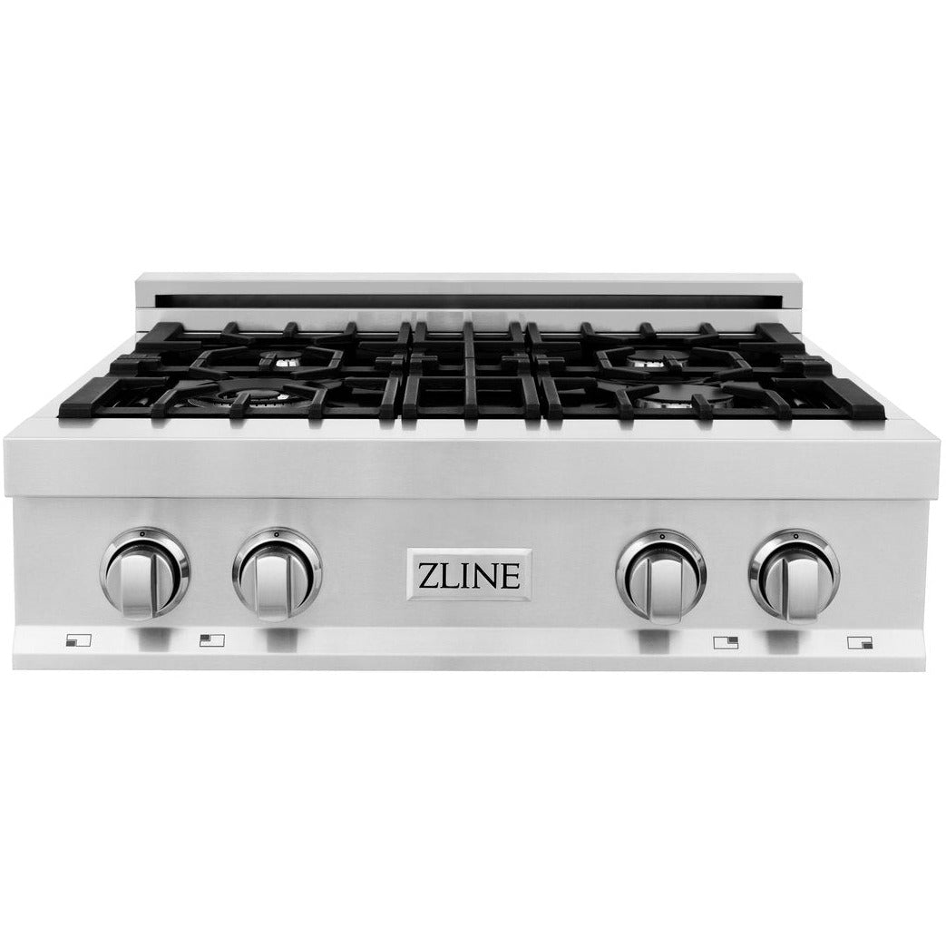 ZLINE 30" Porcelain Gas Stovetop with 4 Gas Burners RT30