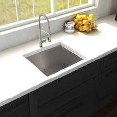 ZLINE 23" Meribel Undermount Single Bowl Kitchen Sink with Bottom Grid SRS-23