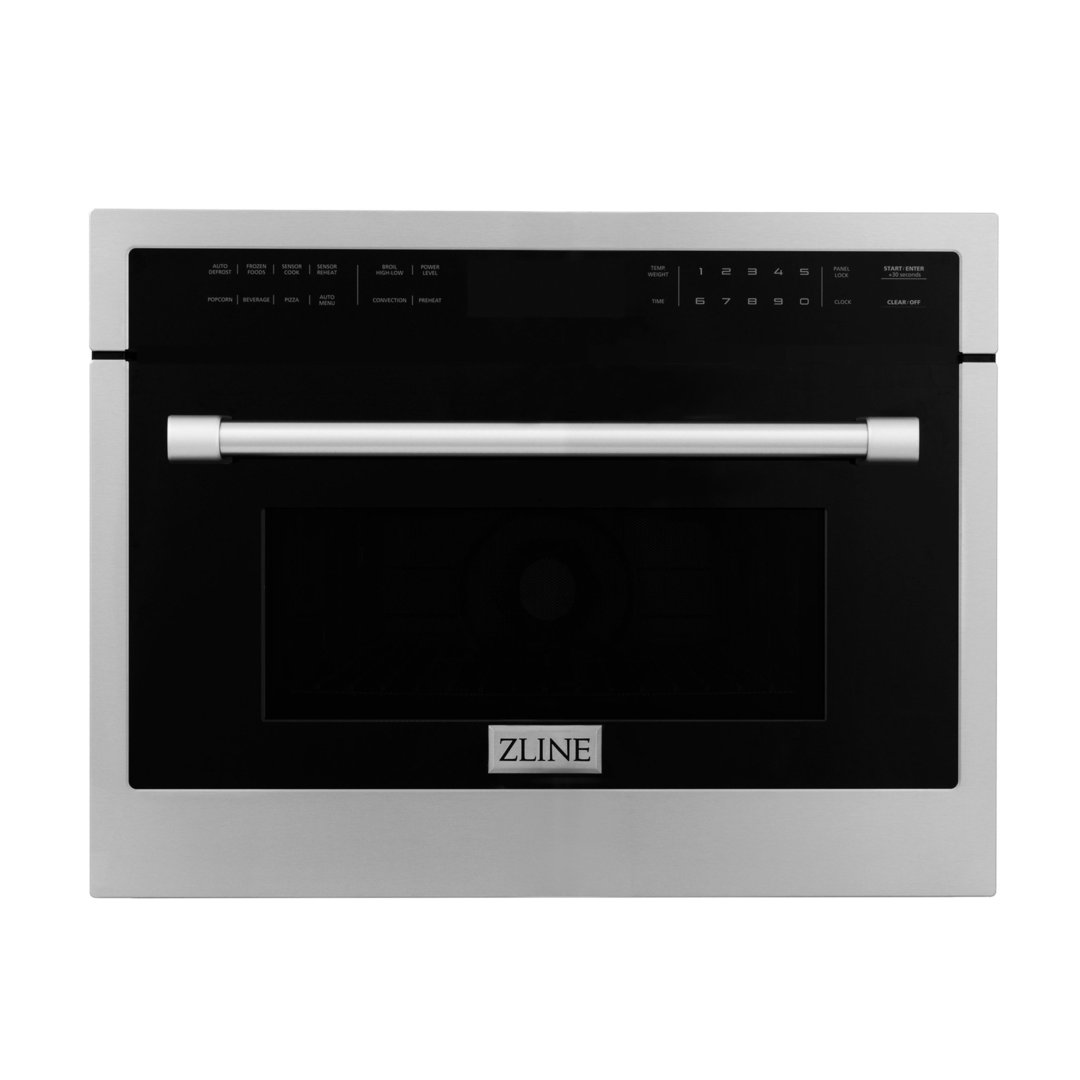 ZLINE 24" Built-in Convection Microwave Oven in Stainless Steel with Speed and Sensor Cooking MWO-24