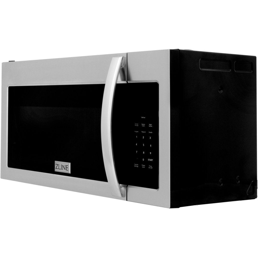 ZLINE 1.5 cu. ft. Over the Range Convection Microwave Oven in Fingerprint Resistant Stainless Steel with Traditional Handle and Sensor Cooking MWO-OTR-30-SS